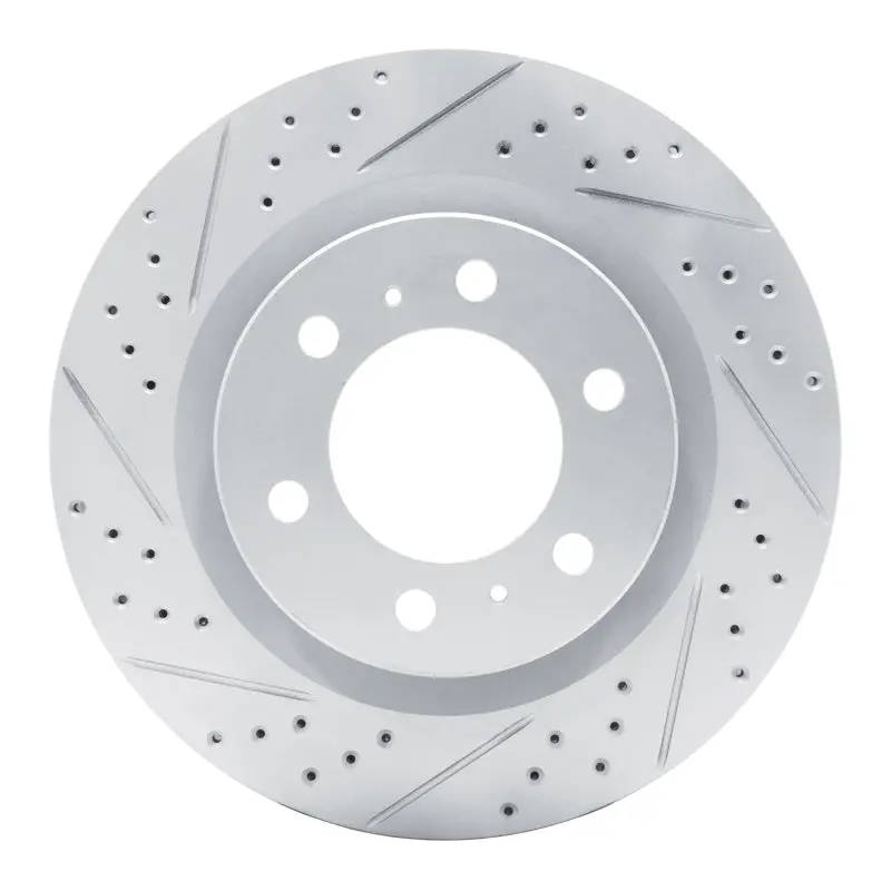 R1 22-25 Lexus Gx550 Front Left Drilled & Slotted Geo-Carbon Rotor 1