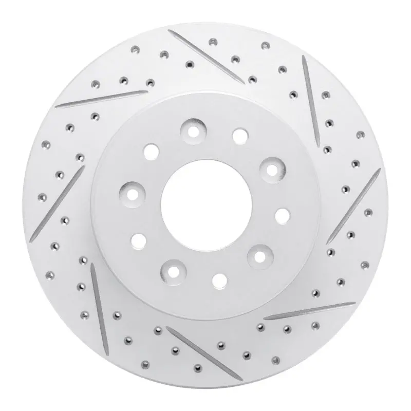 R1 63-82 Chevrolet Corvette Front Right Drilled & Slotted Geo-Carbon Rotor 1