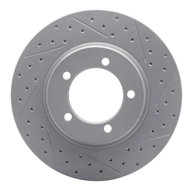 R1 67-70 Chevrolet Caprice Front Right Drilled & Slotted Geo-Carbon Rotor 1