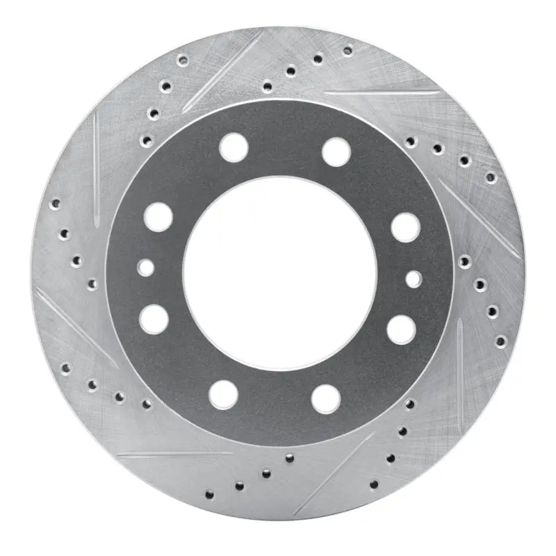 R1 68-75 Ford F-250 2Wd (Excl Super Duty) Front Left Drilled & Slotted Silver Brake Rotor 1
