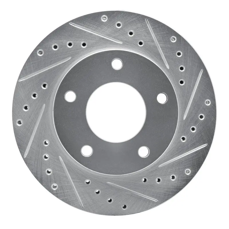 R1 69-78 Cadillac Eldorado Front Right Rear Right Drilled & Slotted Silver Brake Rotor 1