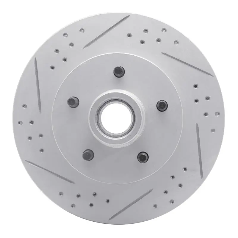 R1 69-96 Buick Estate Wagon Front Right Drilled & Slotted Geo-Carbon Rotor 1