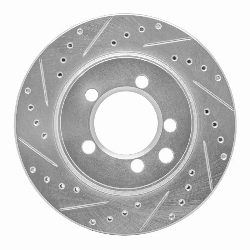 R1 74-81 Dodge Ramcharger 4Wd Front Left Drilled & Slotted Silver Brake Rotor 1