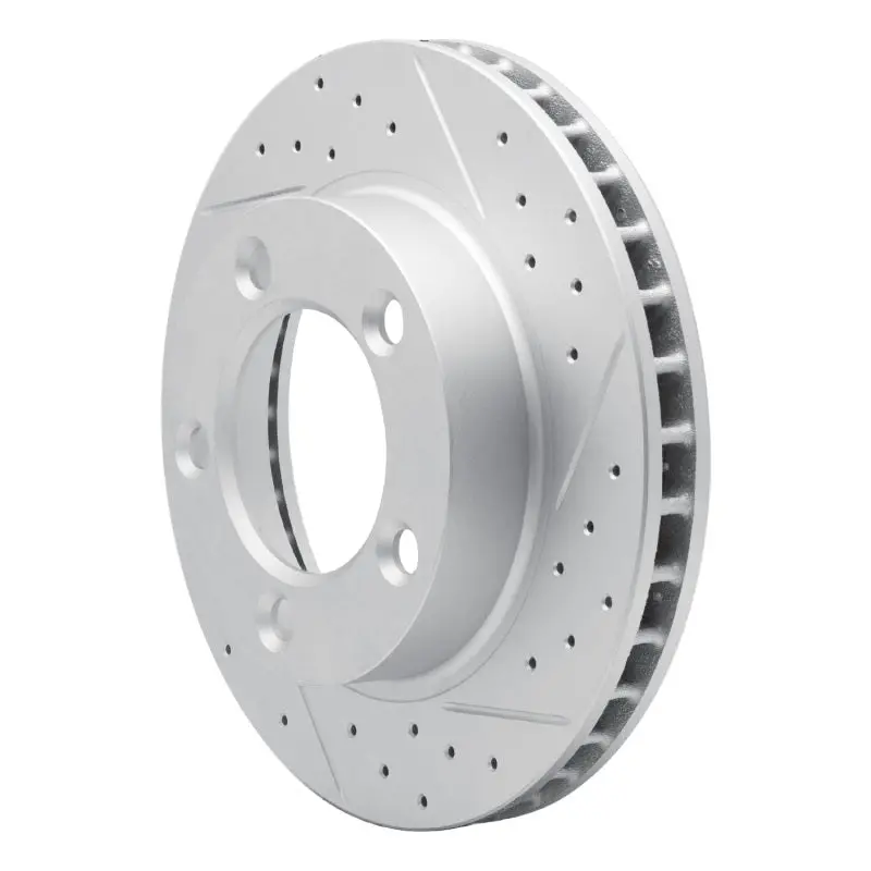 R1 76-93 Ford Bronco Front Right Drilled & Slotted Geo-Carbon Rotor 1