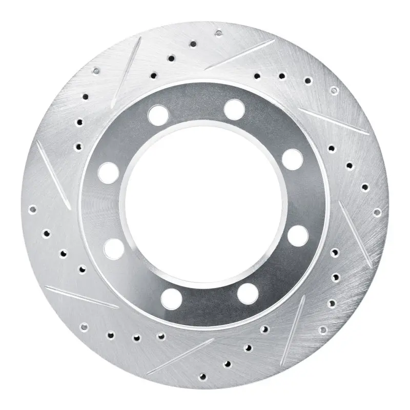 R1 77-79 Ford F-250 4Wd (Excl Super Duty) Front Left Drilled & Slotted Silver Brake Rotor 1