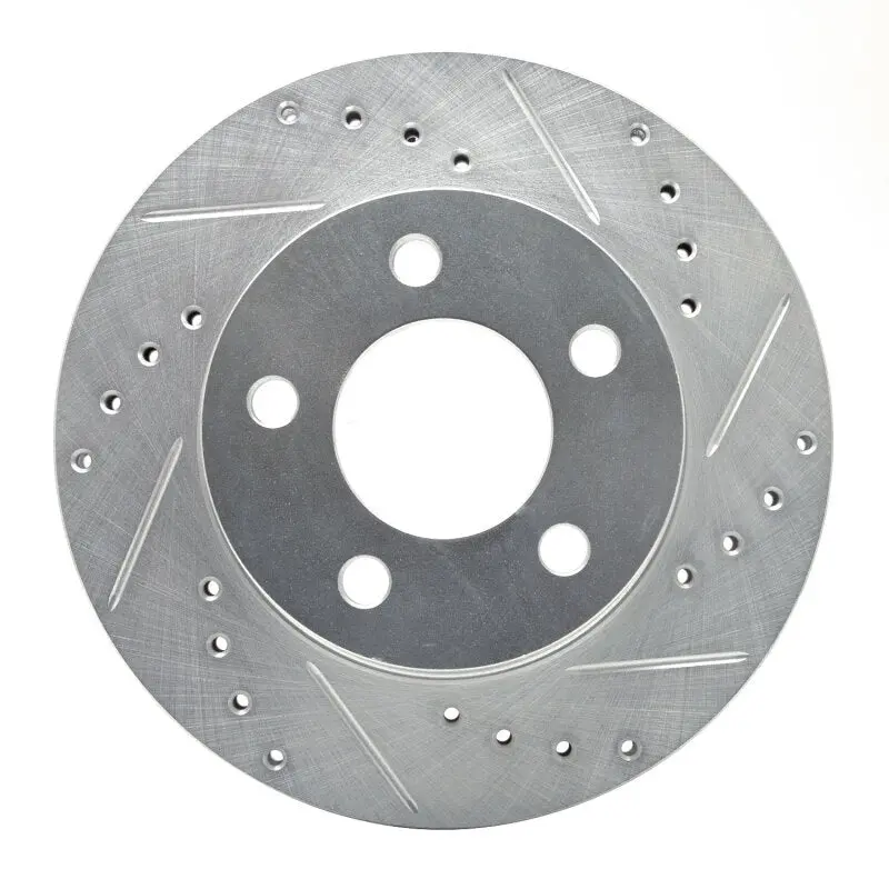 R1 80-89 American Motors Eagle Front Right Drilled & Slotted Silver Brake Rotor 1