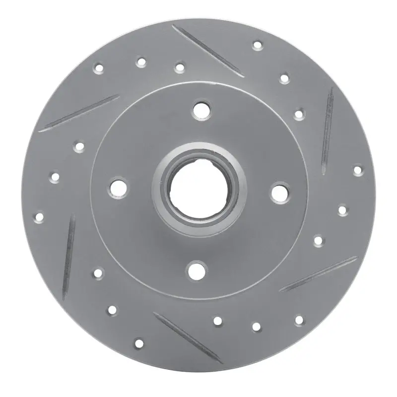R1 85-02 Volkswagen Golf Rear Right Drilled & Slotted Geo-Carbon Rotor 1