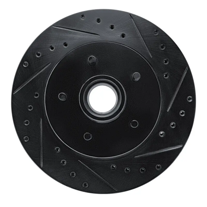 R1 85-92 Chevrolet Camaro Front Right Drilled & Slotted Black Brake Rotor 1