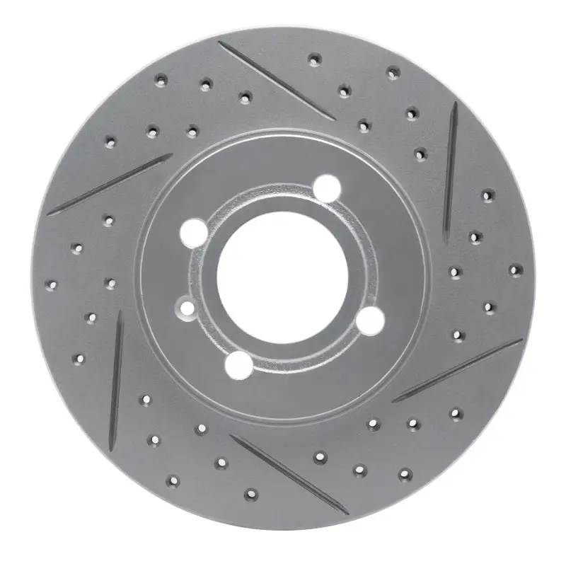R1 86-8 Volkswagen Derby (Mexico) Front Right Drilled & Slotted Geo-Carbon Rotor 1