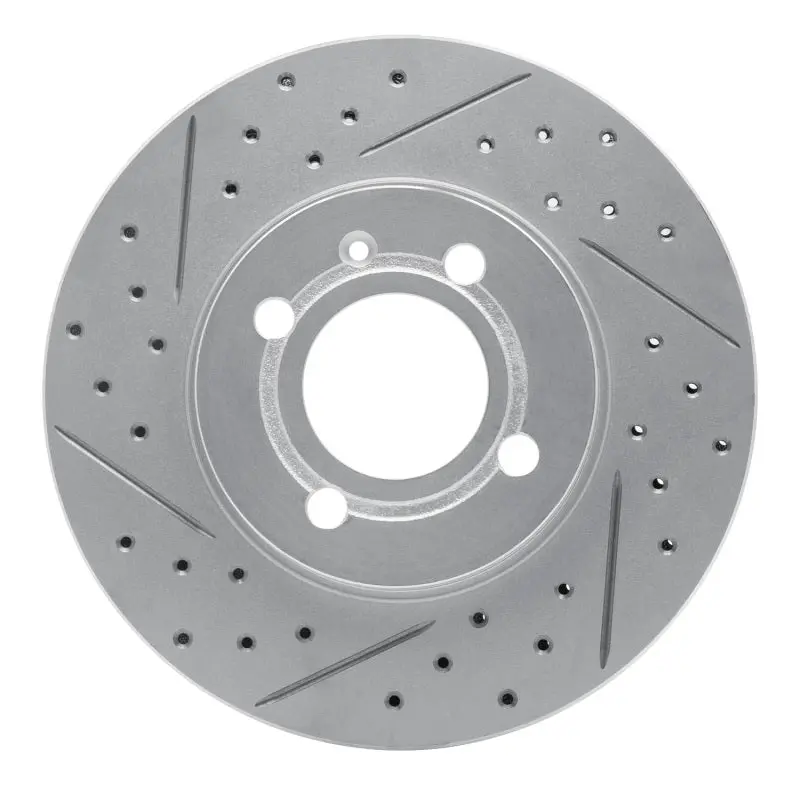 R1 86-8 Volkswagen Passat (Usa/Canada)/Jetta Sedan Front Left Drill & Slot Geo-Carbon Rotor 1