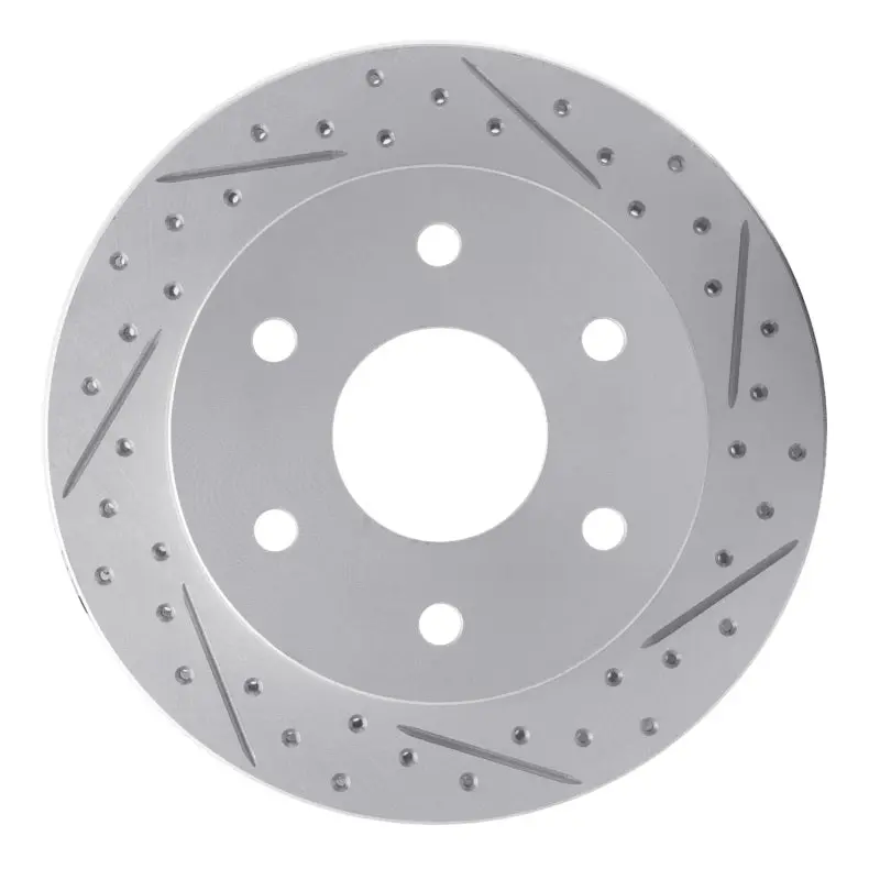 R1 88-00 Cadillac Escalade Front Right Drilled & Slotted Geo-Carbon Rotor 1