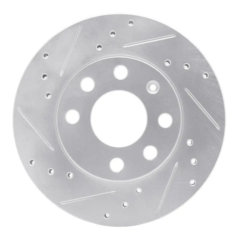 R1 88-20 Chevrolet Beat (Mexico) Front Left Drilled & Slotted Silver Brake Rotor 1