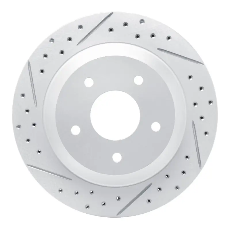 R1 88-94 Chevrolet Corvette Front Left Drilled & Slotted Geo-Carbon Rotor 1