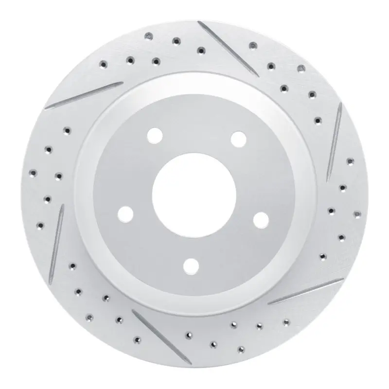 R1 88-94 Chevrolet Corvette Front Right Drilled & Slotted Geo-Carbon Rotor 1