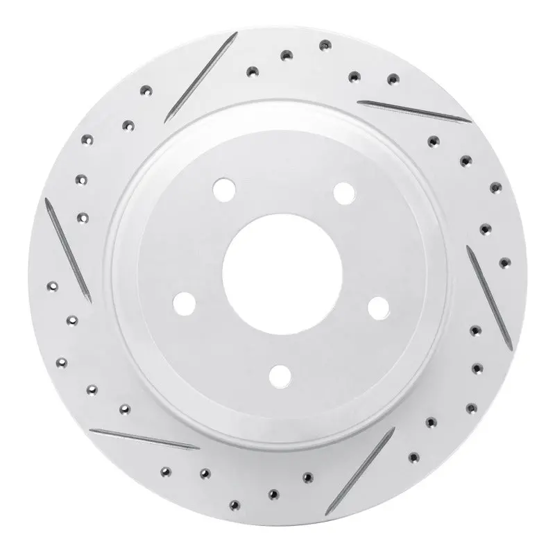 R1 88-96 Chevrolet Corvette Rear Left Drilled & Slotted Geo-Carbon Rotor 1