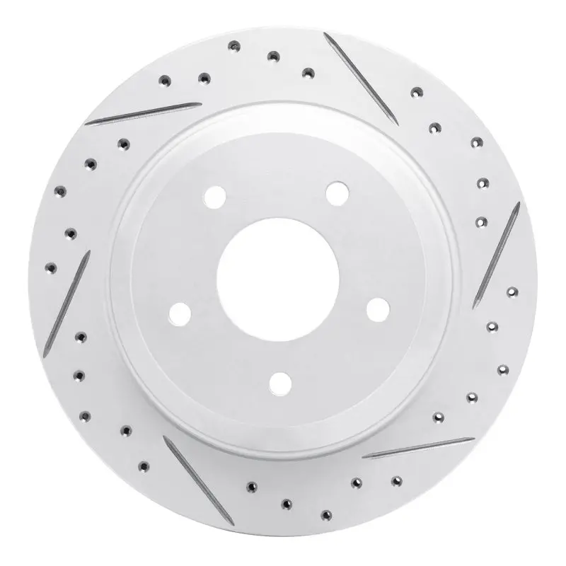 R1 88-96 Chevrolet Corvette Rear Right Drilled & Slotted Geo-Carbon Rotor 1
