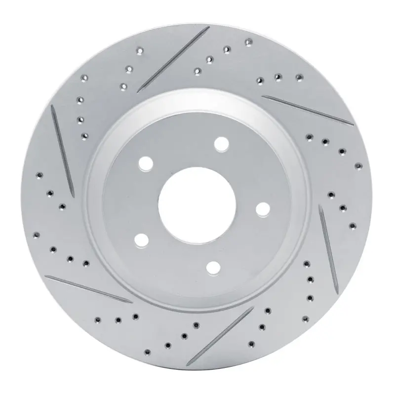 R1 88-96 Chevrolet Corvette Right Front Drilled & Slotted Geo-Carbon Rotor 1