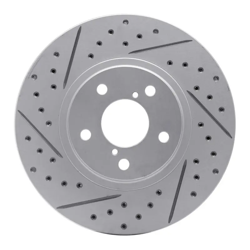 R1 90-16 Saab 9-2X Front Right Drilled & Slotted Geo-Carbon Rotor 1