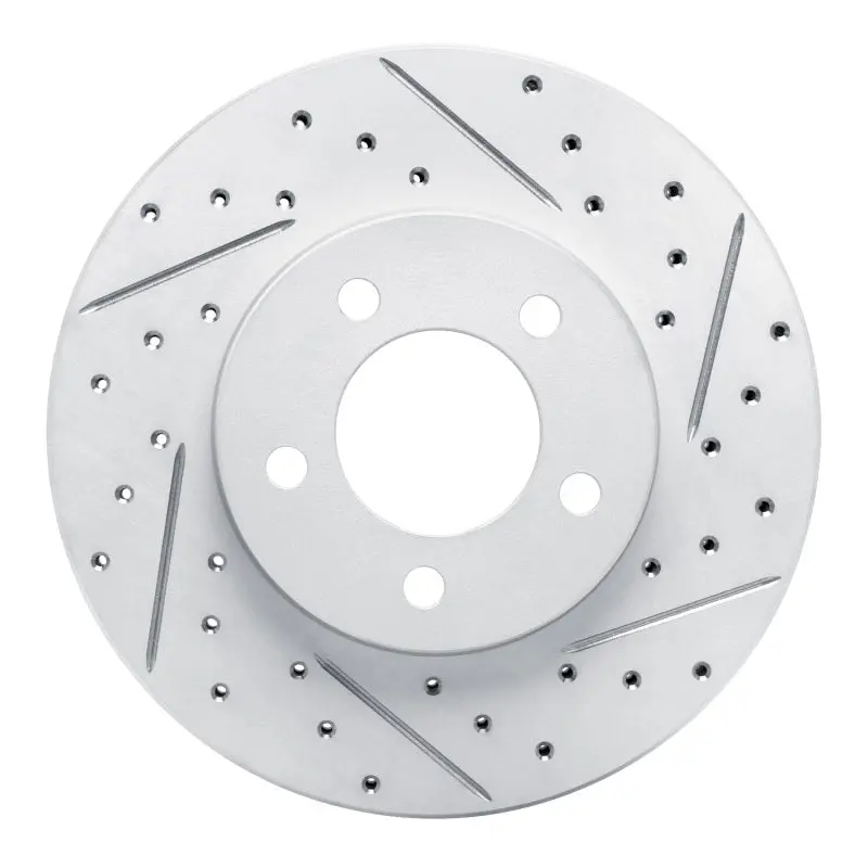 R1 91-00 Ford Windstar Front Right Drilled & Slotted Geo-Carbon Rotor 1