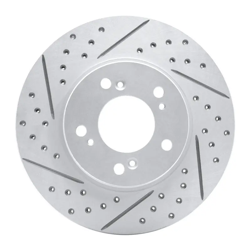R1 91-01 Acura Legend Front Left Drilled & Slotted Geo-Carbon Rotor 1