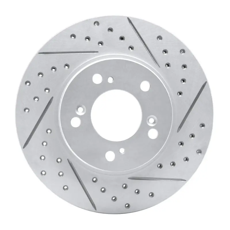 R1 91-01 Acura Rl Front Right Drilled & Slotted Geo-Carbon Rotor 1