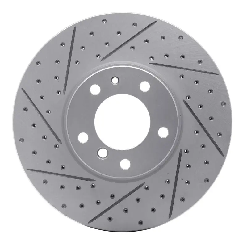 R1 91-01 Bmw 540I Front Left Drilled & Slotted Geo-Carbon Rotor 1