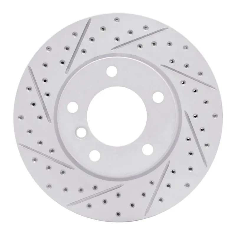 R1 91-06 Bmw 328I Front Left Drilled & Slotted Geo-Carbon Rotor 1