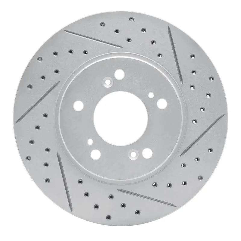 R1 91-96 Acura Nsx Front Right Drilled & Slotted Geo-Carbon Rotor 1