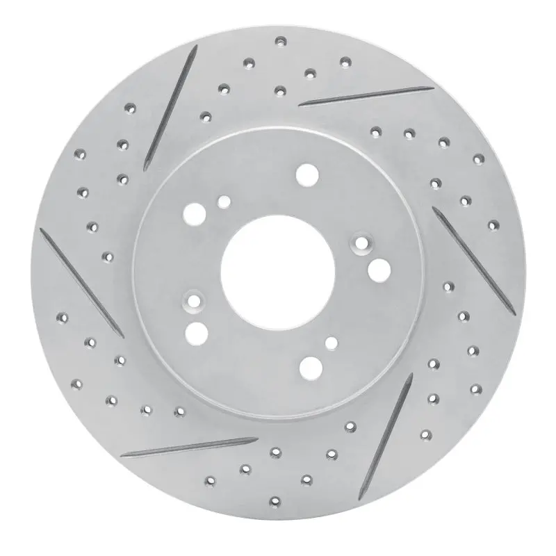 R1 91-96 Acura Nsx Rear Left Drilled & Slotted Geo-Carbon Rotor 1