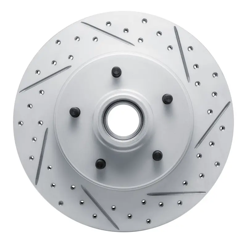 R1 91-96 Buick Commercial Chassis Front Right Drilled & Slotted Geo-Carbon Rotor 1