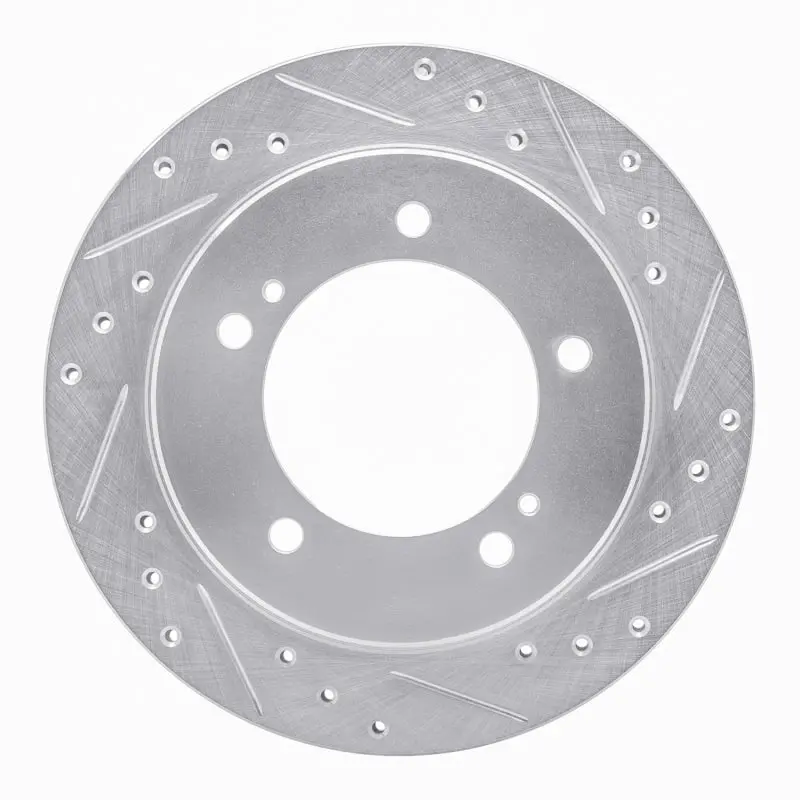 R1 91-98 Chevrolet Tracker Front Right Drilled & Slotted Silver Brake Rotor 1