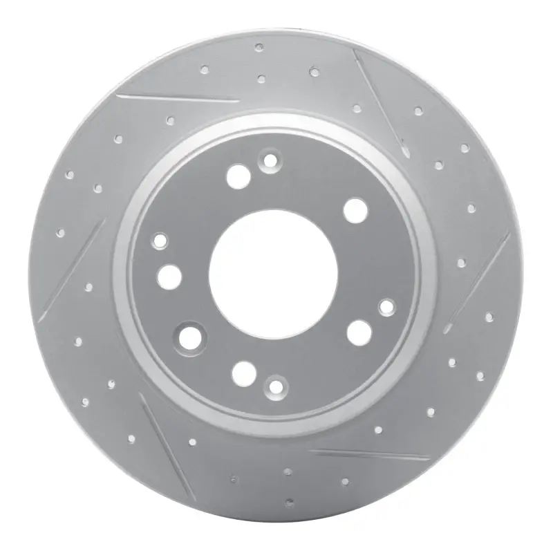 R1 91-99 Acura Legend Rear Right Drilled & Slotted Geo-Carbon Rotor 1