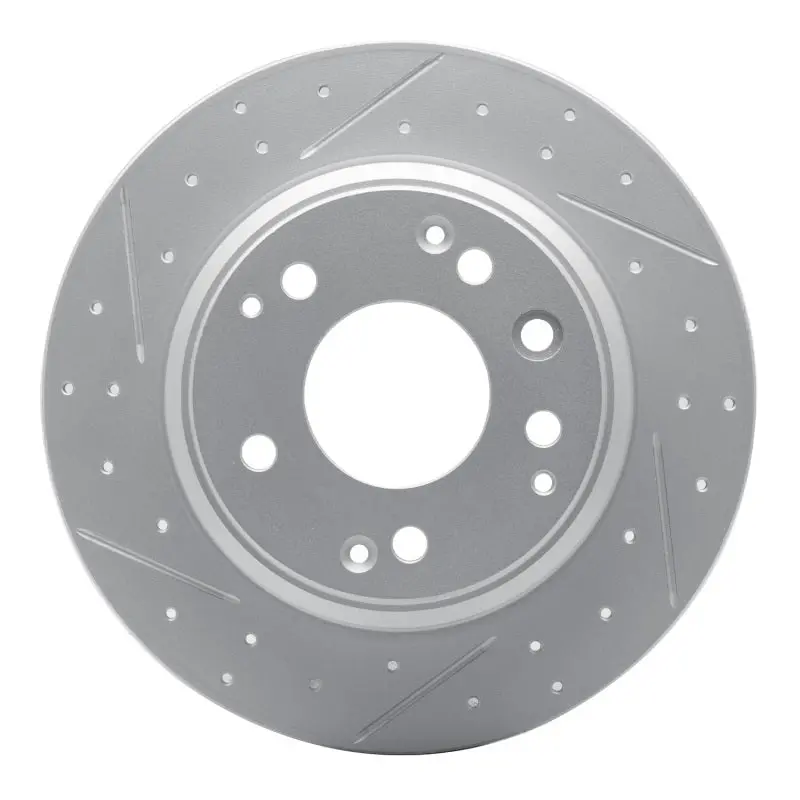 R1 91-99 Acura Rl Rear Left Drilled & Slotted Geo-Carbon Rotor 1
