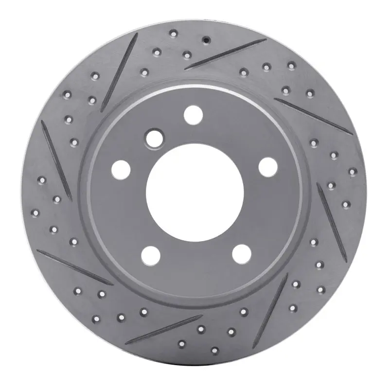 R1 91-99 Bmw 328Is Rear Left Drilled & Slotted Geo-Carbon Rotor 1