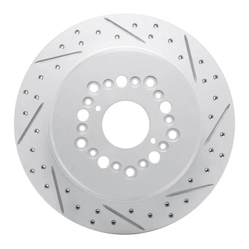 R1 92-00 Lexus Gs300 Rear Right Drilled & Slotted Geo-Carbon Rotor 1