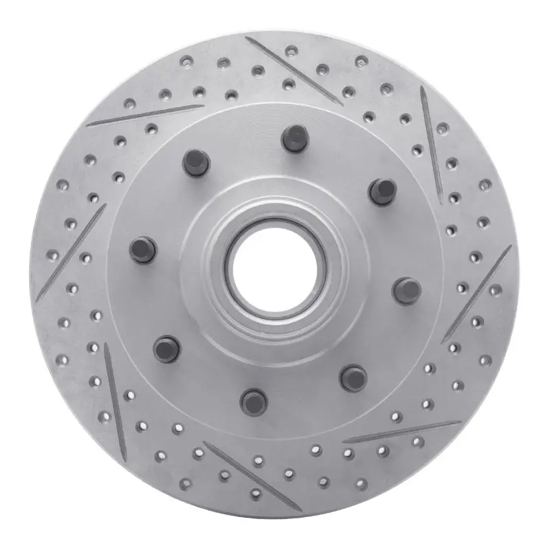 R1 92-02 Chevrolet Suburban 1500 Front Right Drilled & Slotted Geo-Carbon Rotor 1