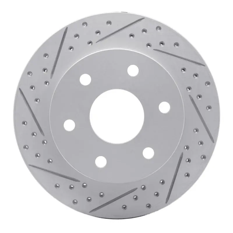 R1 92-04 Acura Slx Rear Left Drilled & Slotted Geo-Carbon Rotor 1