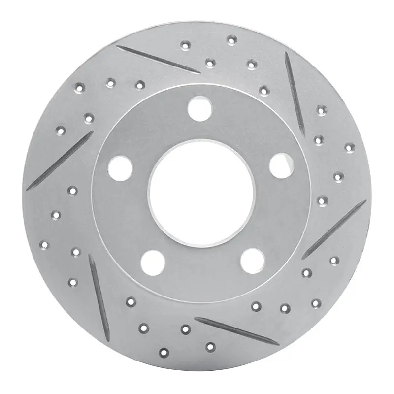 R1 92-05 Audi A6 (Mexico) Rear Right Drilled & Slotted Geo-Carbon Rotor 1