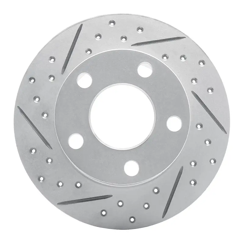 R1 92-05 Audi A6 Quattro Rear Left Drilled & Slotted Geo-Carbon Rotor 1