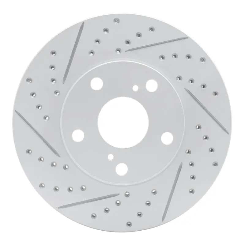R1 92-06 Lexus Es300 Front Left Drilled & Slotted Geo-Carbon Rotor 1
