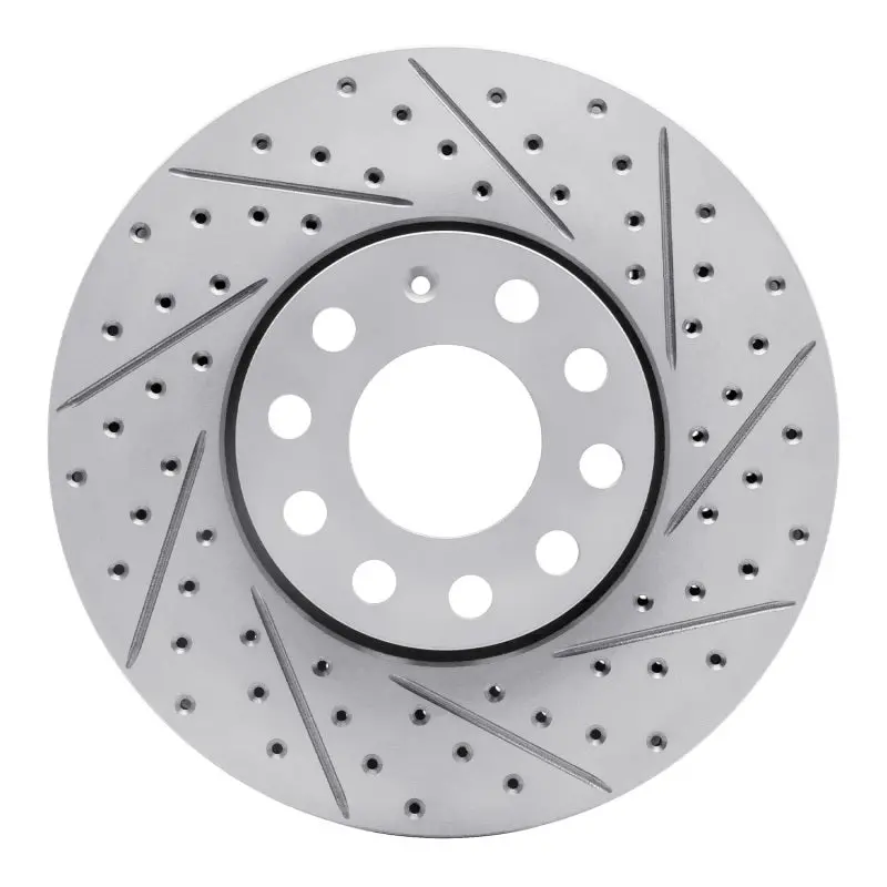 R1 92-08 Audi A4 (Mexico) Front Right Drilled & Slotted Geo-Carbon Rotor 1