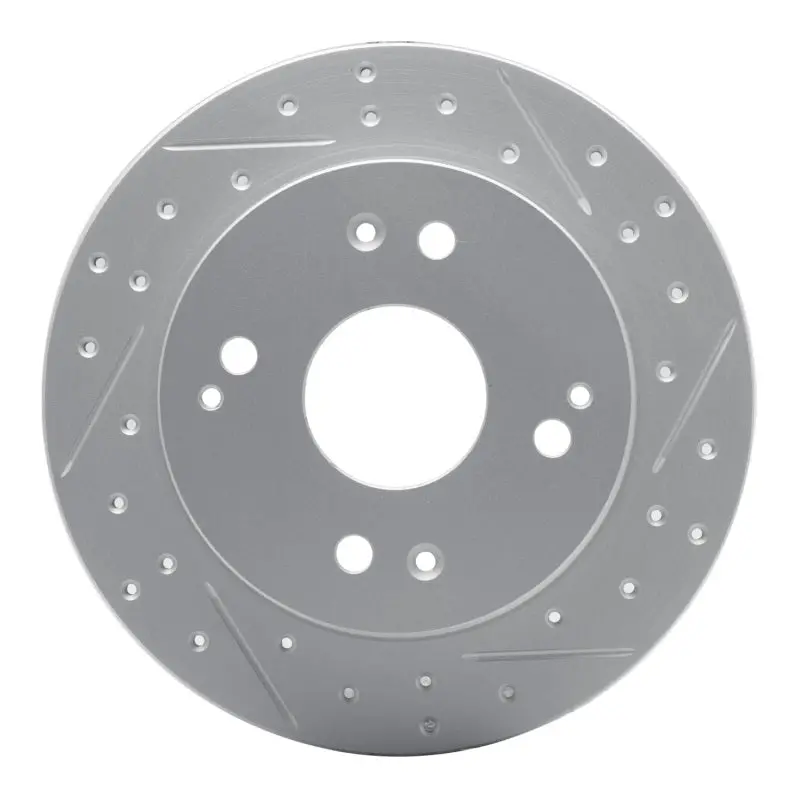 R1 92-97 Acura Cl Rear Right Drilled & Slotted Geo-Carbon Rotor 1
