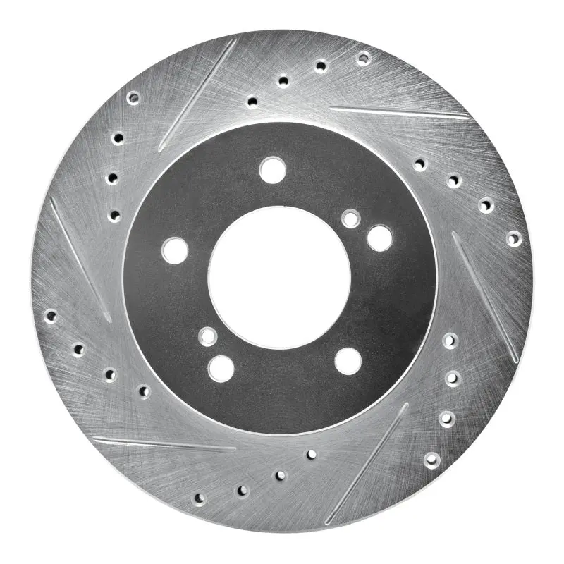 R1 93-02 Mercury Villager Front Left Drilled & Slotted Silver Brake Rotor 1