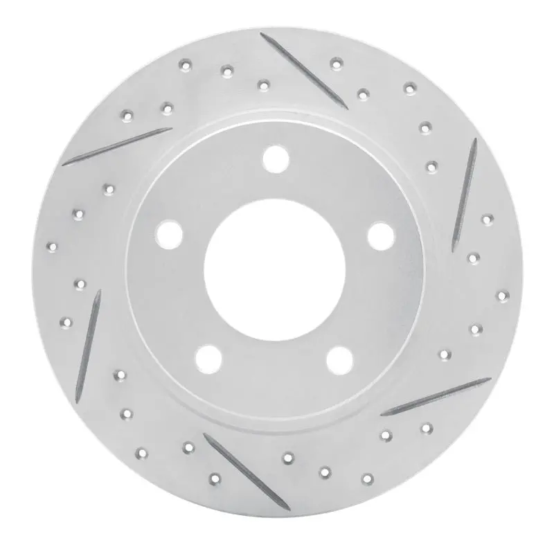 R1 93-03 Ford Probe Rear Right Drilled & Slotted Geo-Carbon Rotor 1