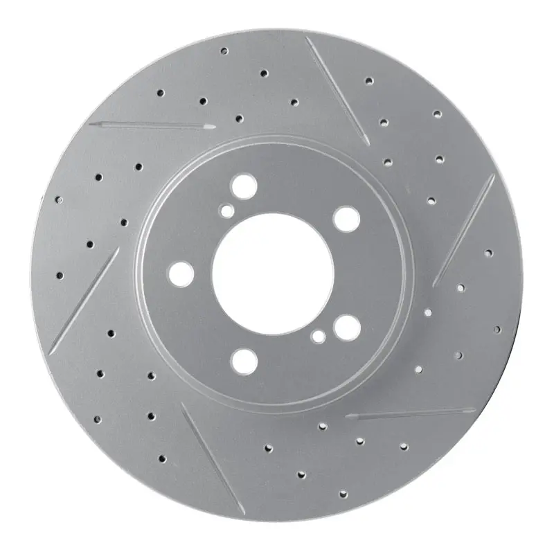 R1 93-07 Ford Taurus Excl Sho Front Right Drilled & Slotted Geo-Carbon Rotor 1