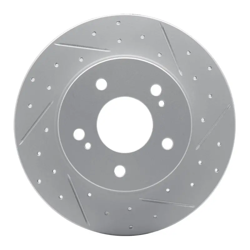 R1 94-04 Infiniti I35 Rear Right Drilled & Slotted Geo-Carbon Rotor 1