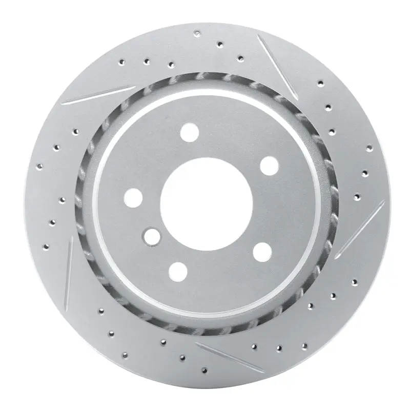 R1 95-02 Bmw Z3 Left Rear Drilled & Slotted Geo-Carbon Rotor 1