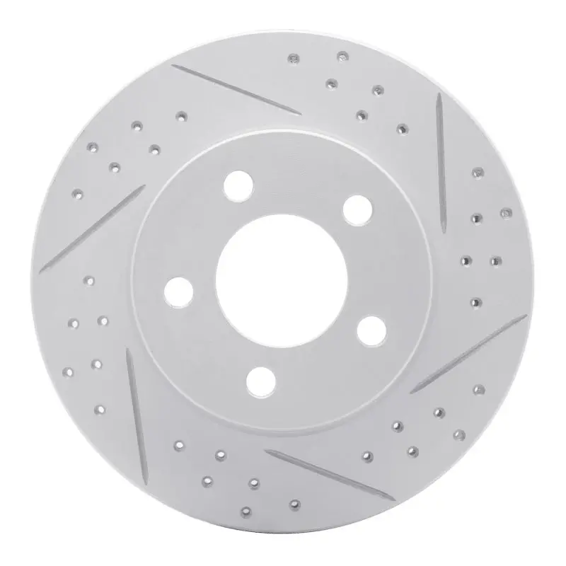 R1 95-02 Ford Explorer Front Right Drilled & Slotted Geo-Carbon Rotor 1