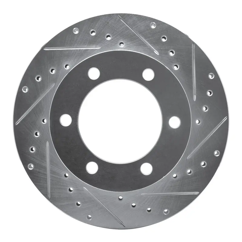 R1 95-04 Toyota 4Runner Front Right Drilled & Slotted Silver Brake Rotor 1