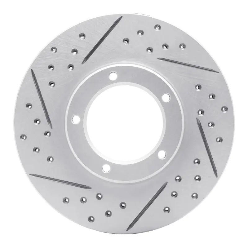 R1 95-04 Toyota Tacoma Front Left Drilled & Slotted Geo-Carbon Rotor 1